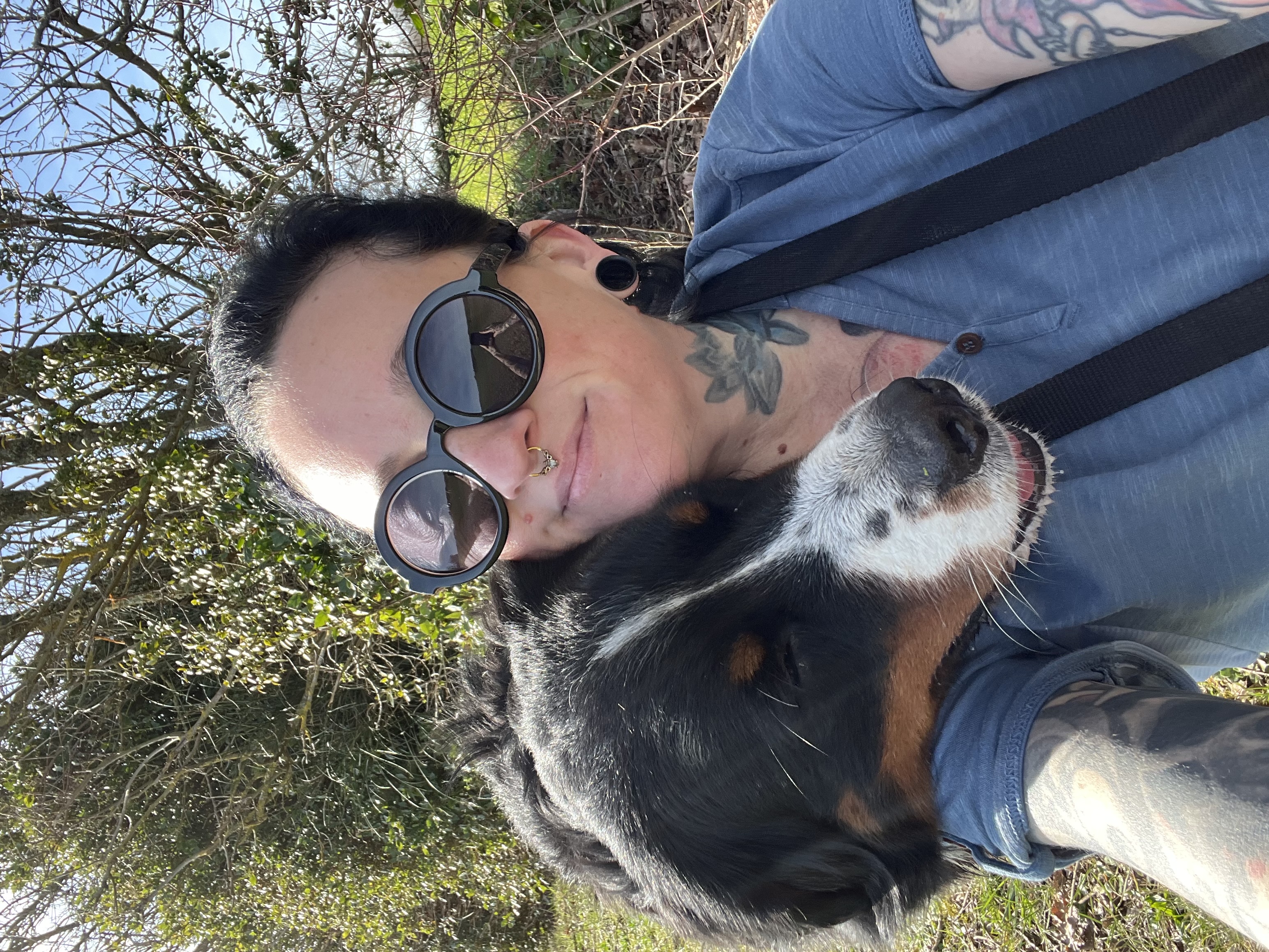 Camille et son chien