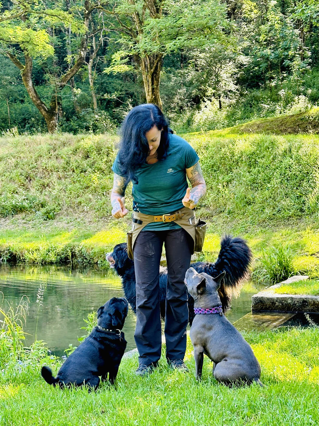 Camille et son chien